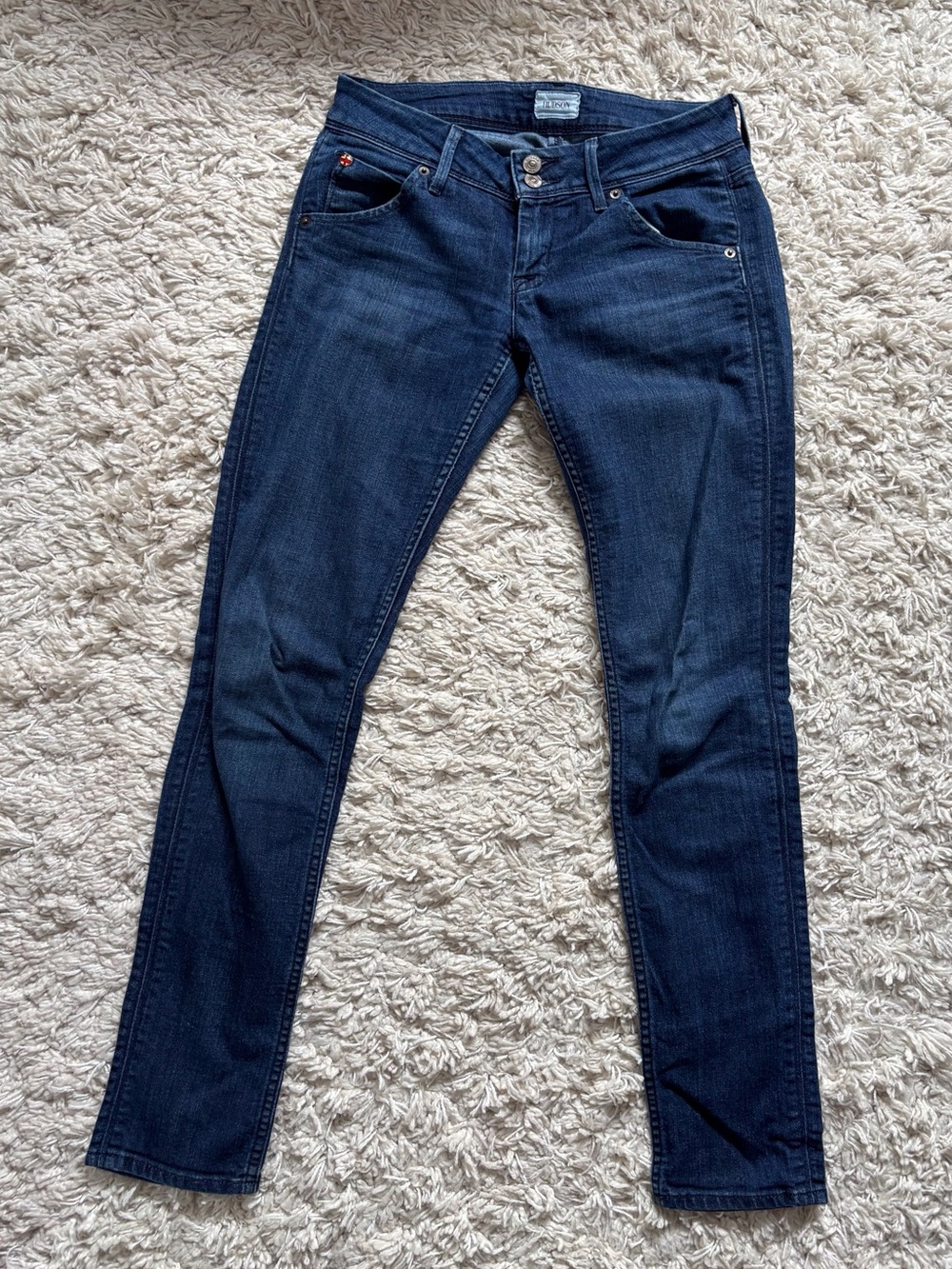 Hudson Jeans Women's Dark Indigo Skinny Stretch Jeans